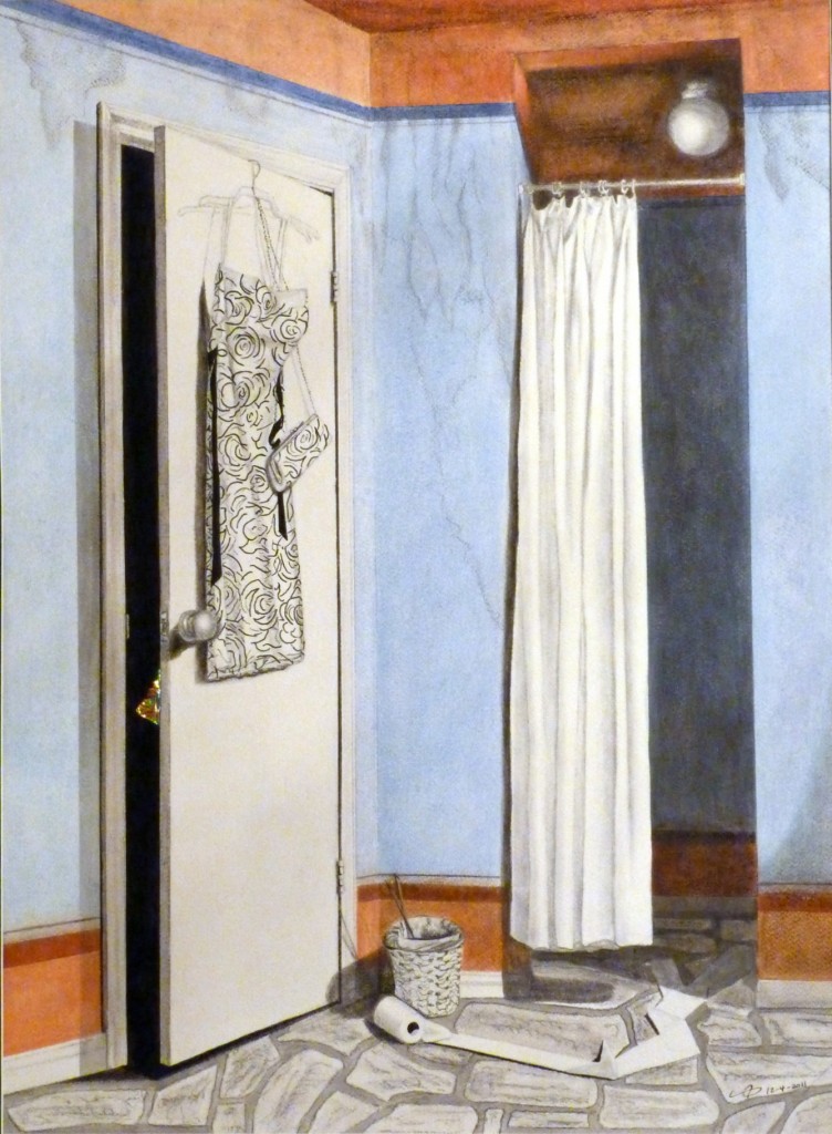 The Wedding Dress, Oil Pastel, 30" x 24"