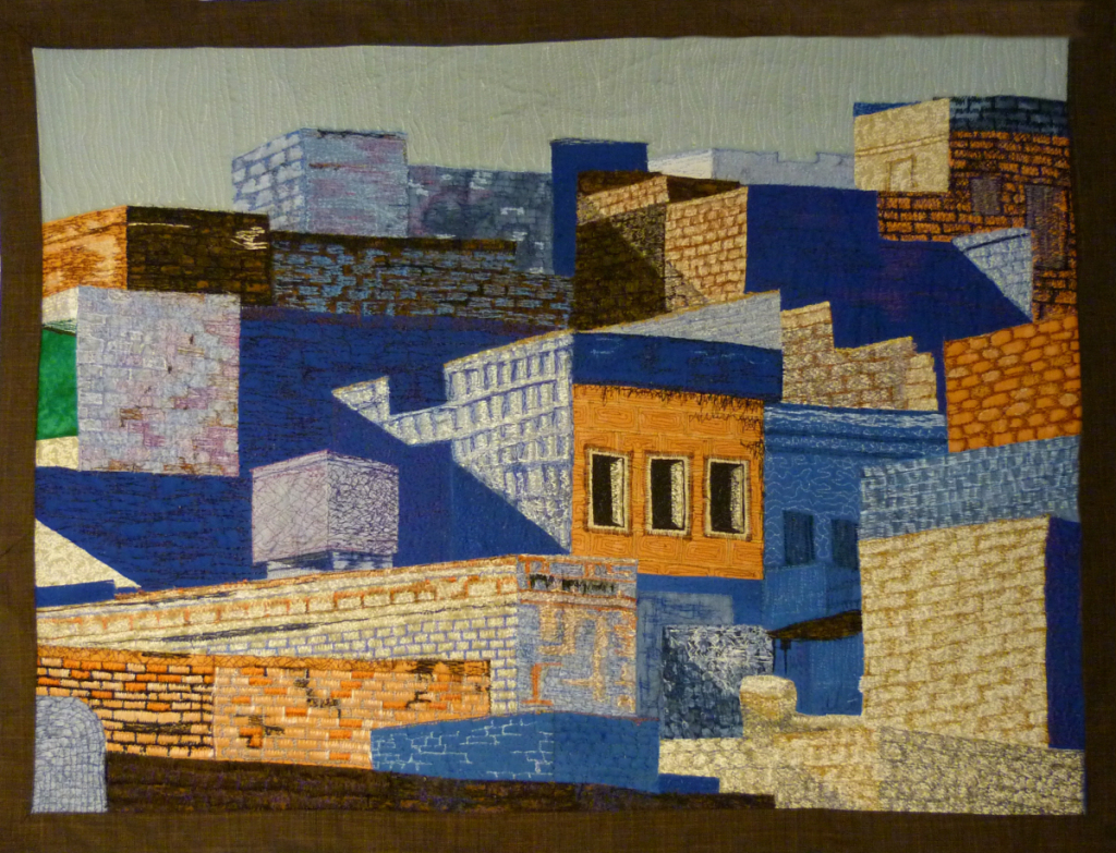 Blue Town Fabric and Thread 22" x 30"